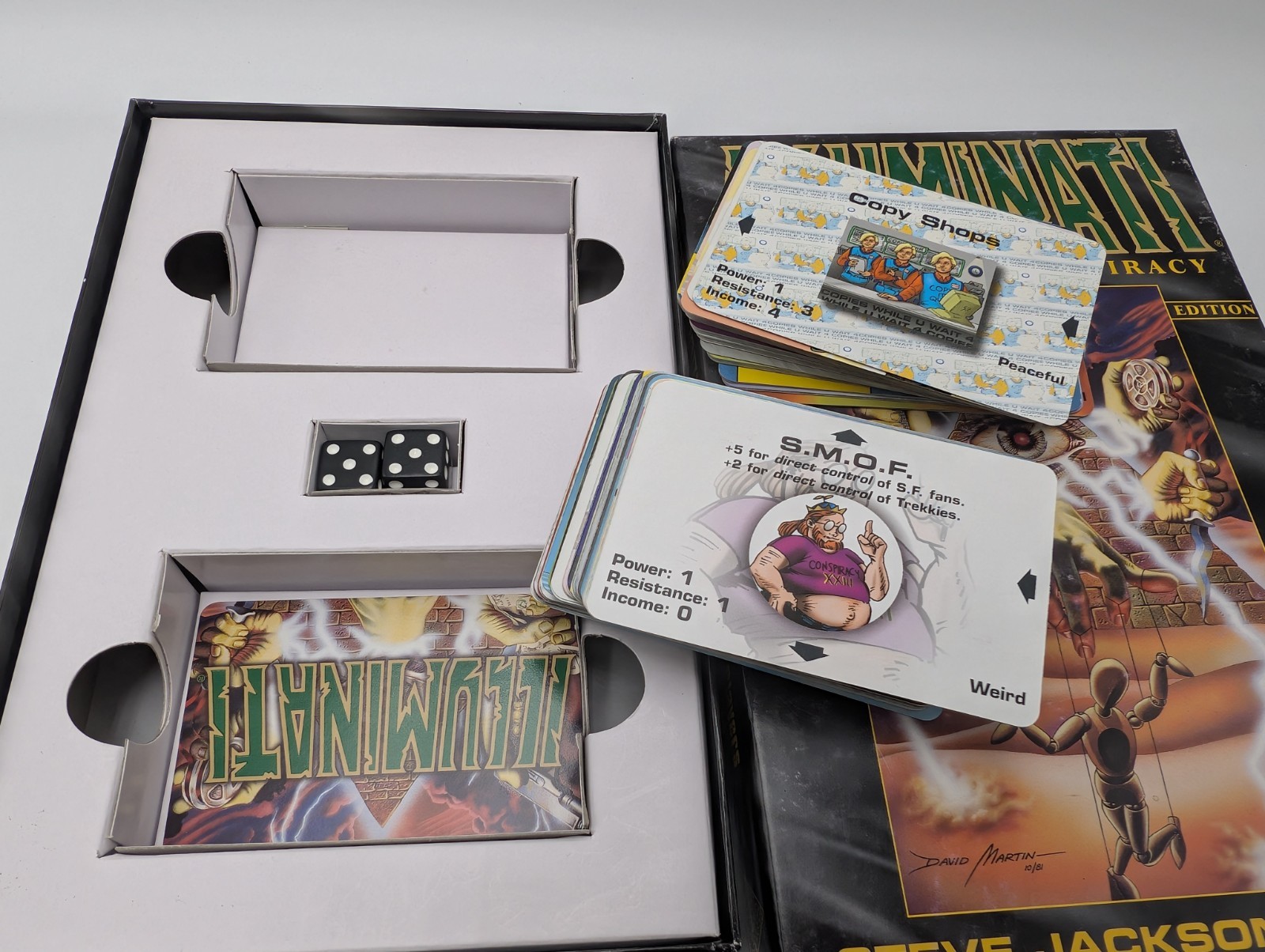 ILLUMINATI The Classic Game of Conspiracy Steve Jackson Games 100% Complete 2009