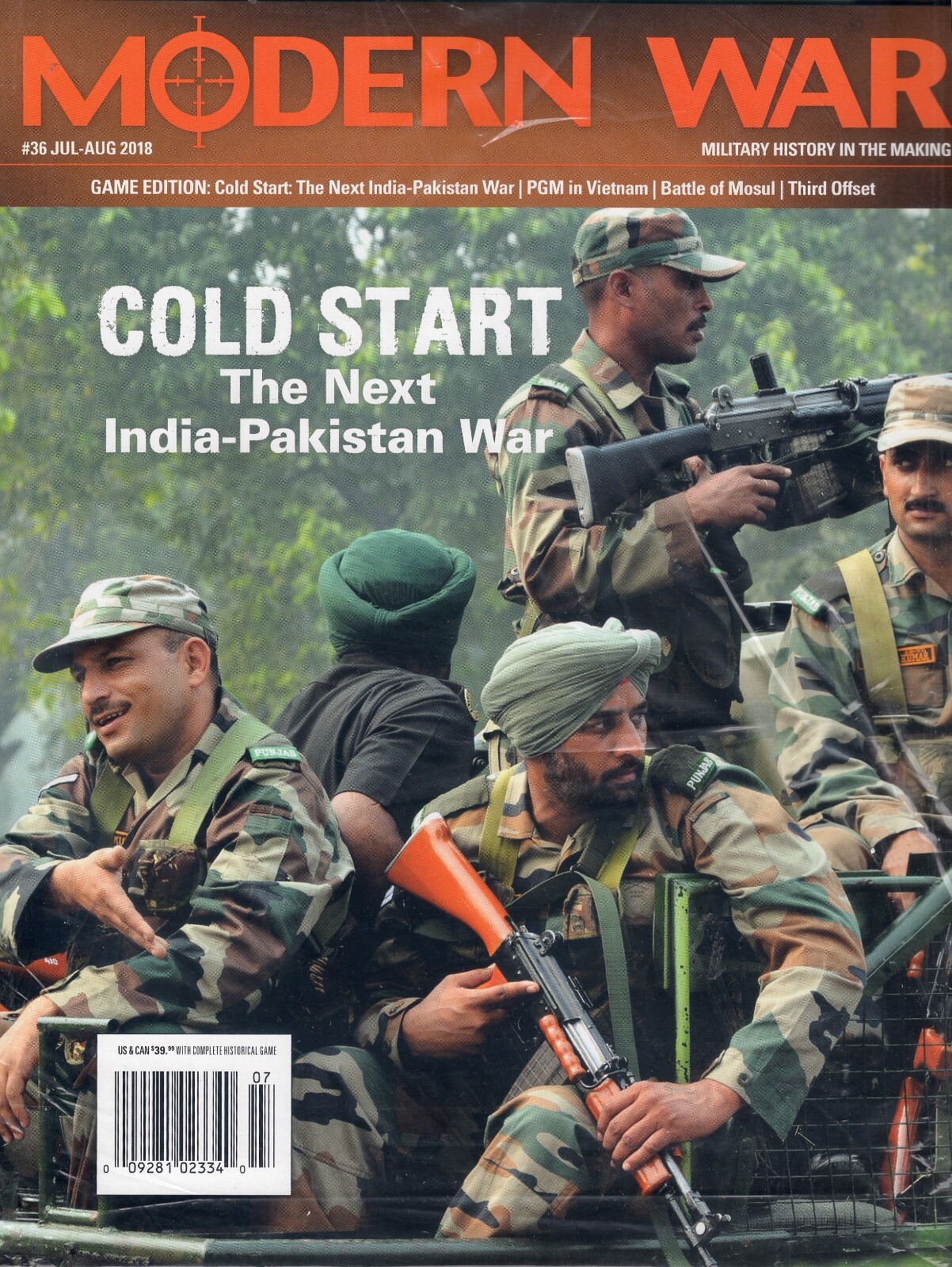 Decision Games: Modern War Magazine: #36 Cold Start – The Coming India Pakistan