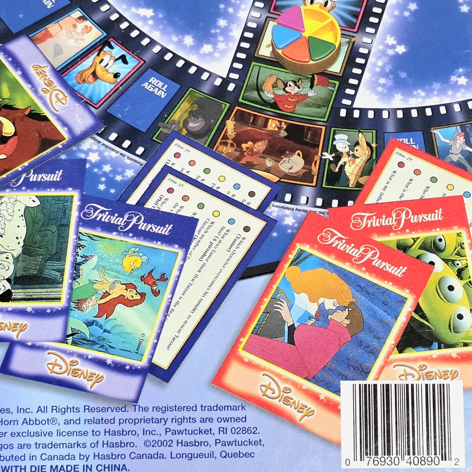 Trivial Pursuit Disney The Animated Pictures Edition 2002 Complete Unopened Pcs