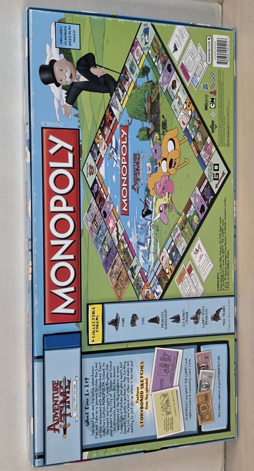 Monopoly Adventure Time Collector’s Edition Board Game Cartoon Network COMPLETE