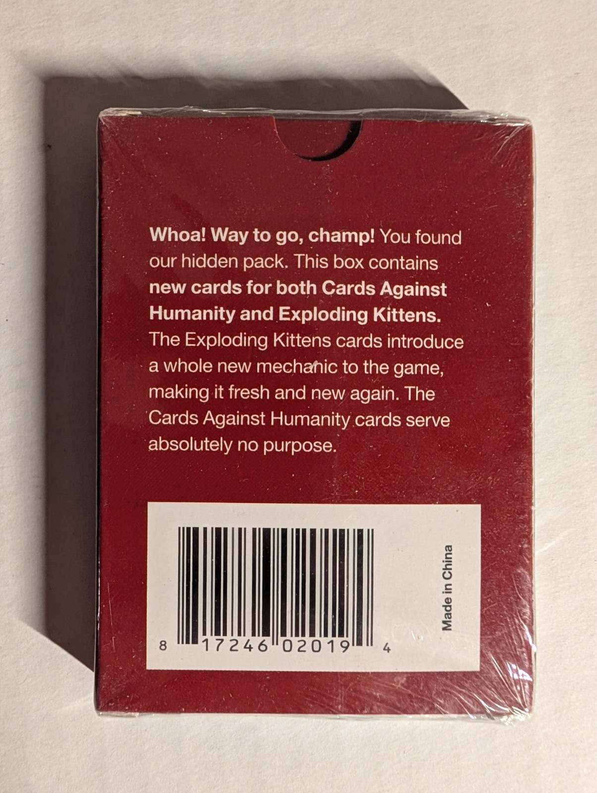 Exploding Kitten + Cards Against Humanity Hidden Compartment Pack CAH