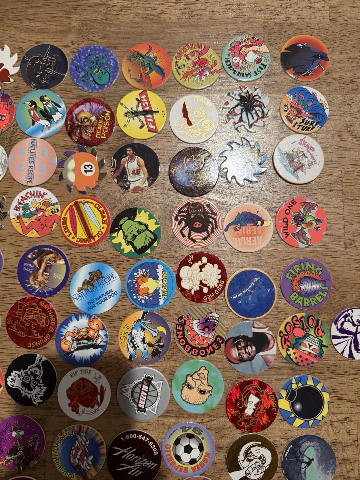 Vintage 1990s POG Lot 200+ Milk Caps Poison Marvel Ghostbusters Foil