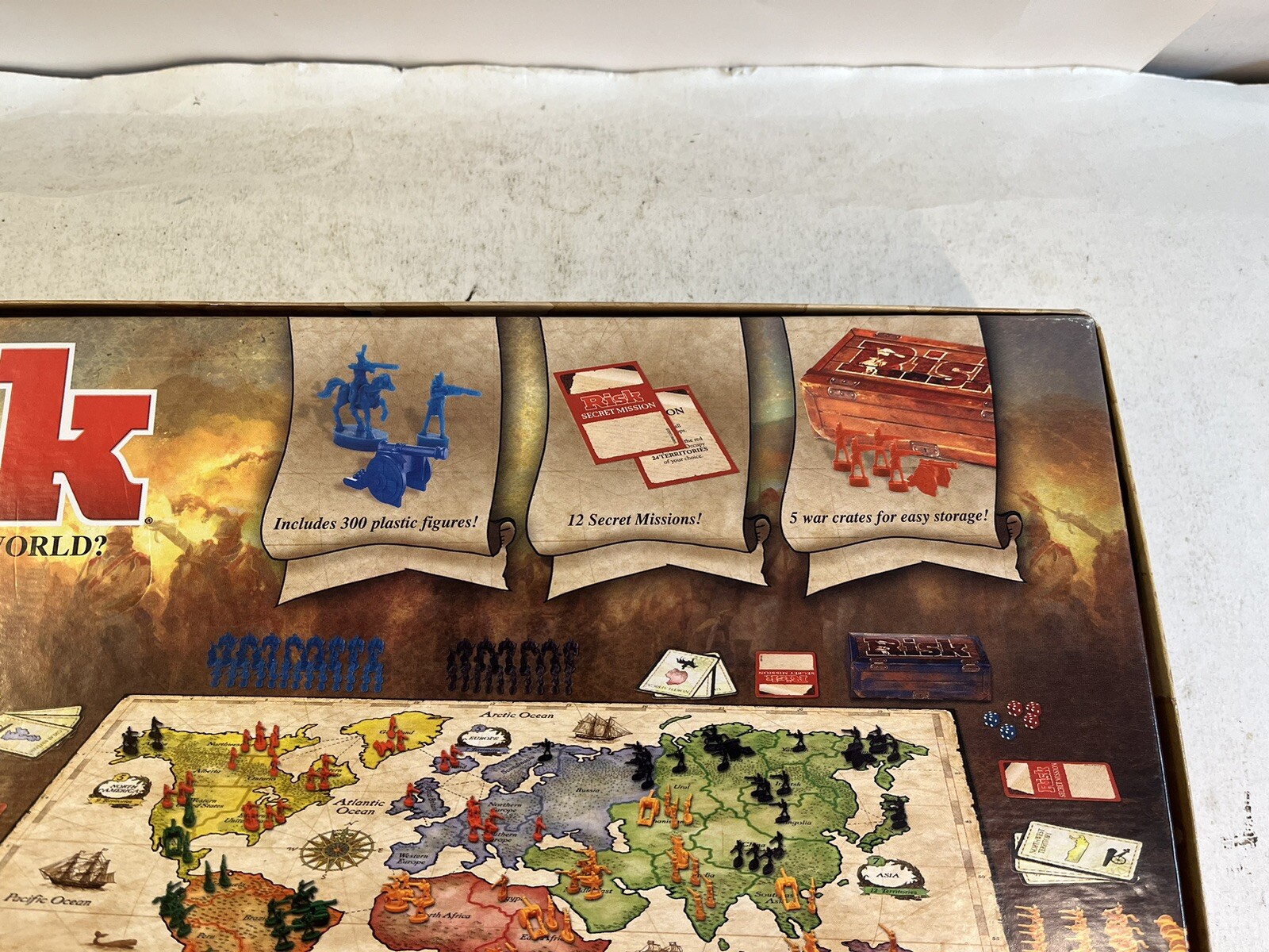 Risk Board Game Strategic Conquest Secret Missions Multiple Gameplay Complete