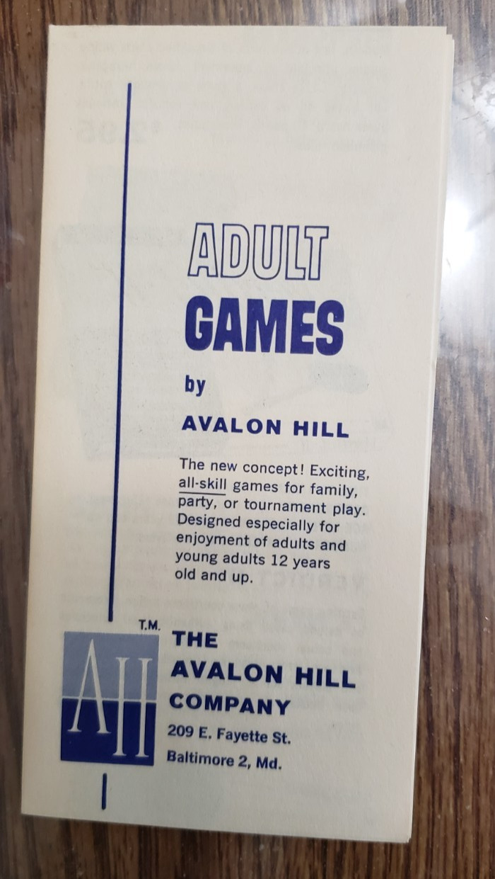 CHANCELLORSVILLE Civil War Battle Board Game, by Avalon Hill, 1961 1st Edition