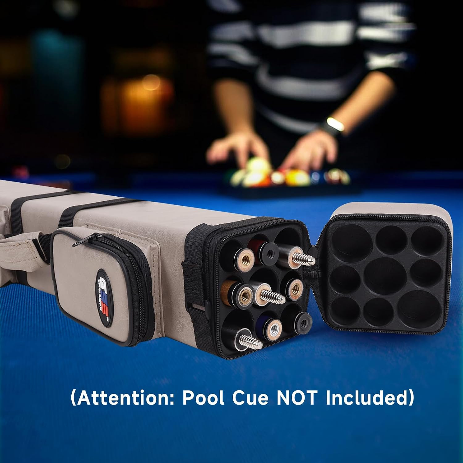 GSE Games & Sports Expert 3X6 Hard Pool Cue Case, Billiard Stick Carrying Bag fo