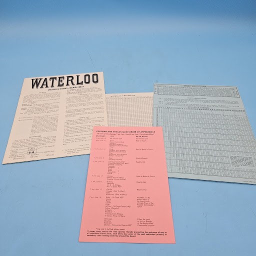 VTG Waterloo Avalon Hill Napoleonic Wargame Board Game 1962 Complete