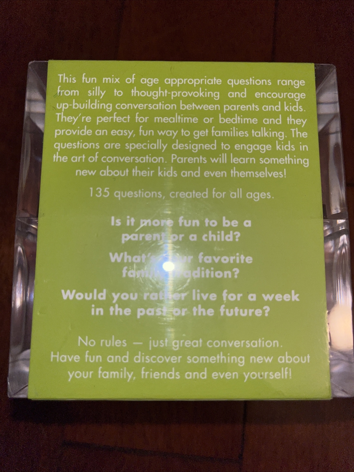 “Table Topics” Family Edition Game Questions to Start Great Conversations-H