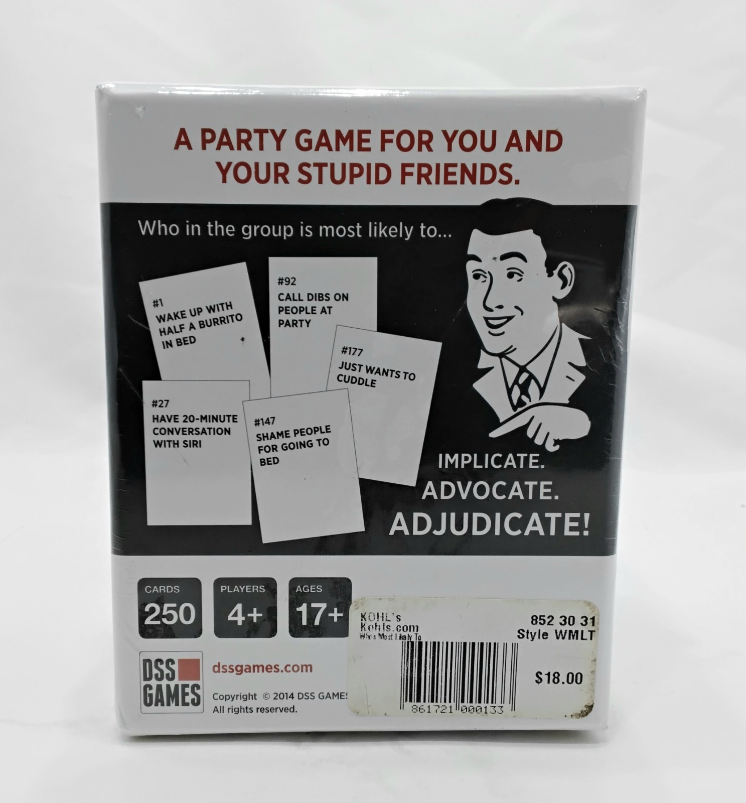 Who’s Most Likely to… A Party Game  2014 Card Game New In Box Still Sealed