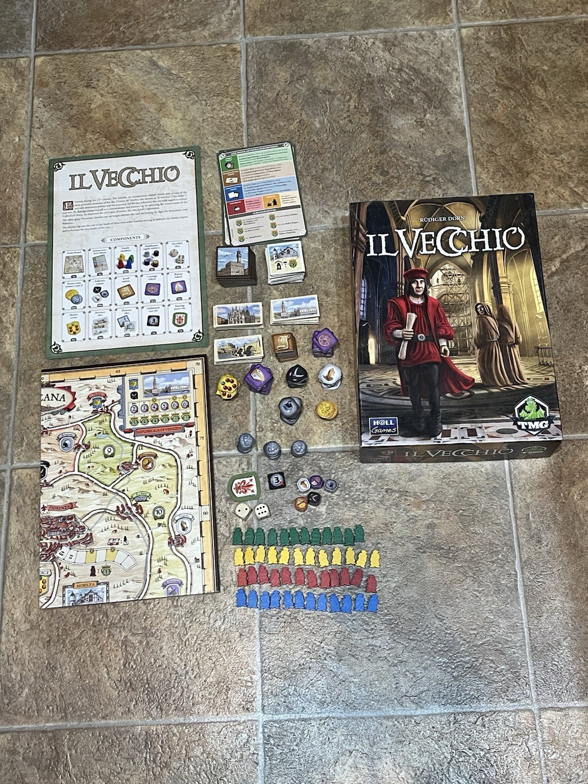 TMG IL Vecchio Medieval Strategy Board Game Complete 2+ Players 10+ 2012