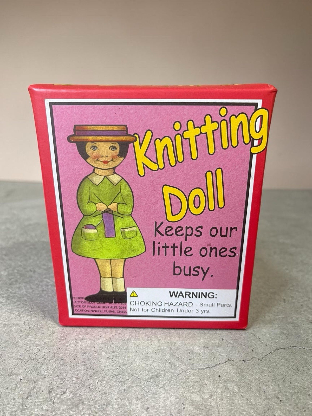 KNITTING DOLL-Keeps Our Little Ones Busy-With Wool And Wooden Needle-6+ Age.
