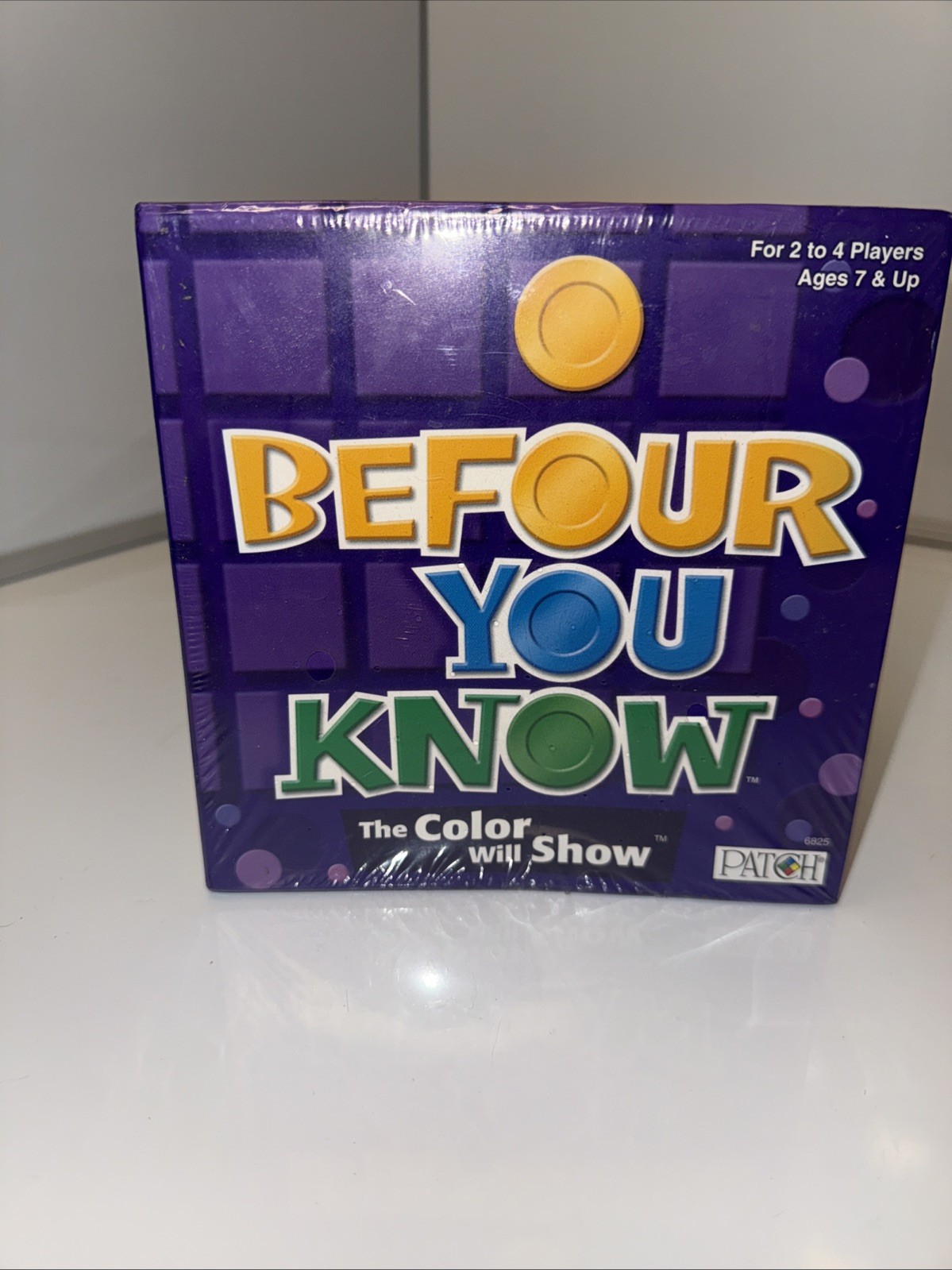 Patch Products Befour You Know Board Game The Color Will Show 2-4 Players NEW