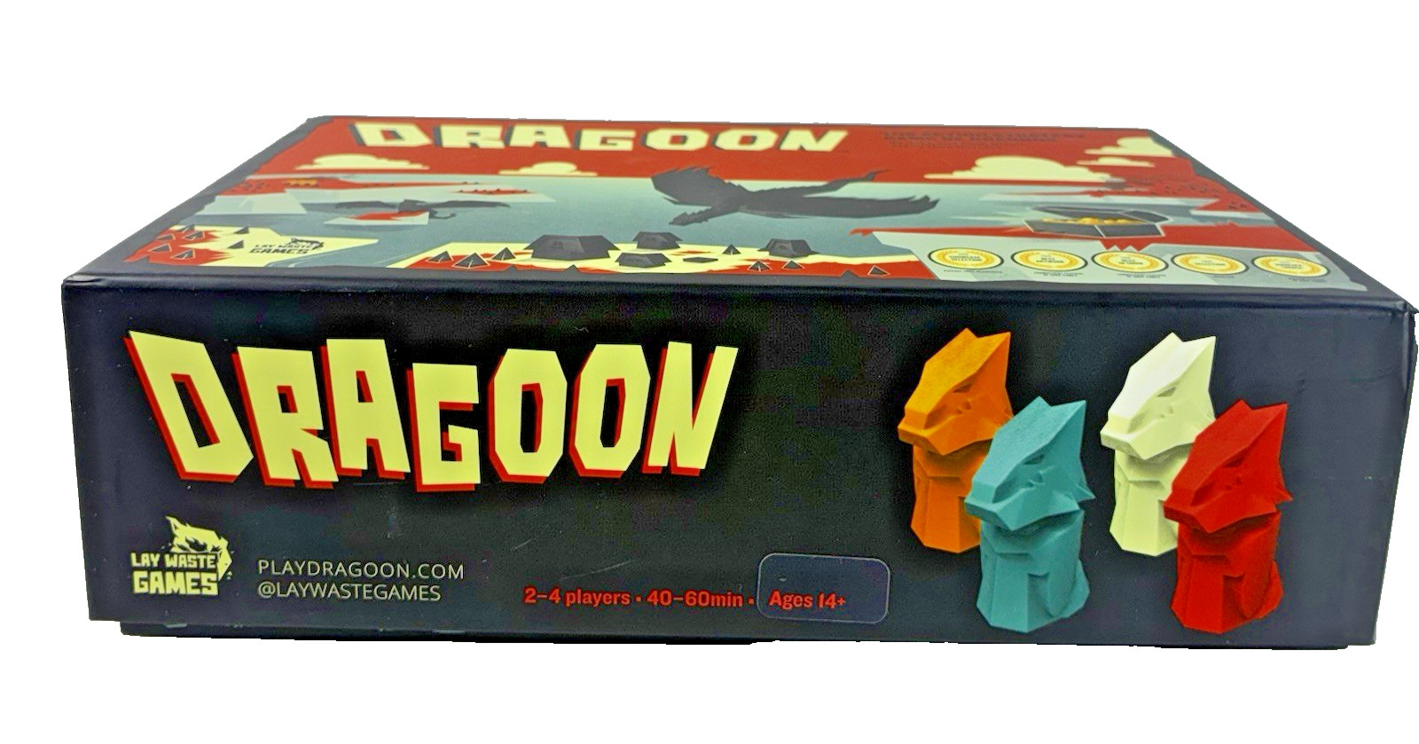 Dragoon Gold Edition 2015 Lay Waste Games Board Game Incomplete