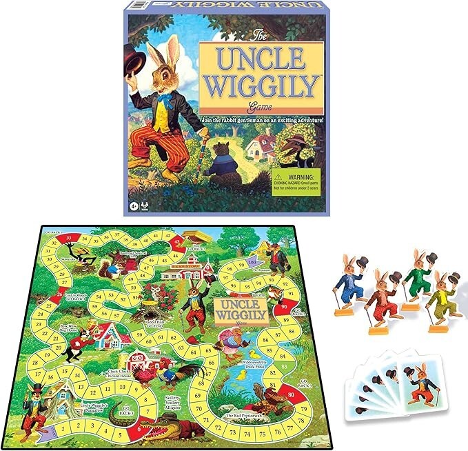 Uncle Wiggily Board Game – The Classic Child’s First Reading Game – Ages 4+