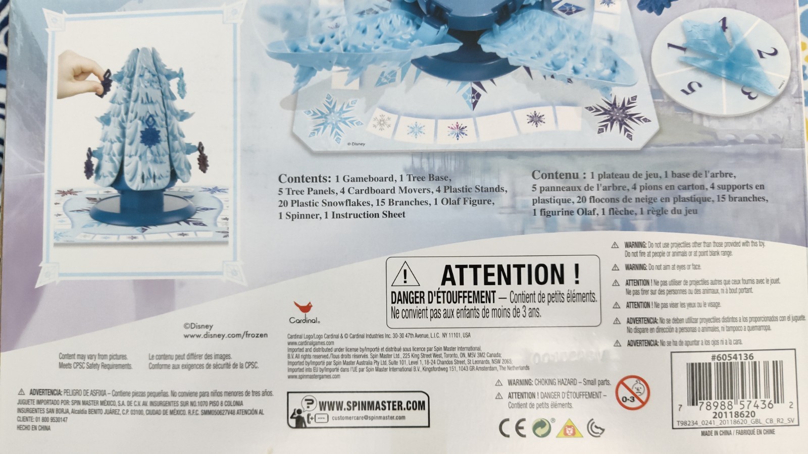 Disney Frozen Frantic Forest Game By Cardinal