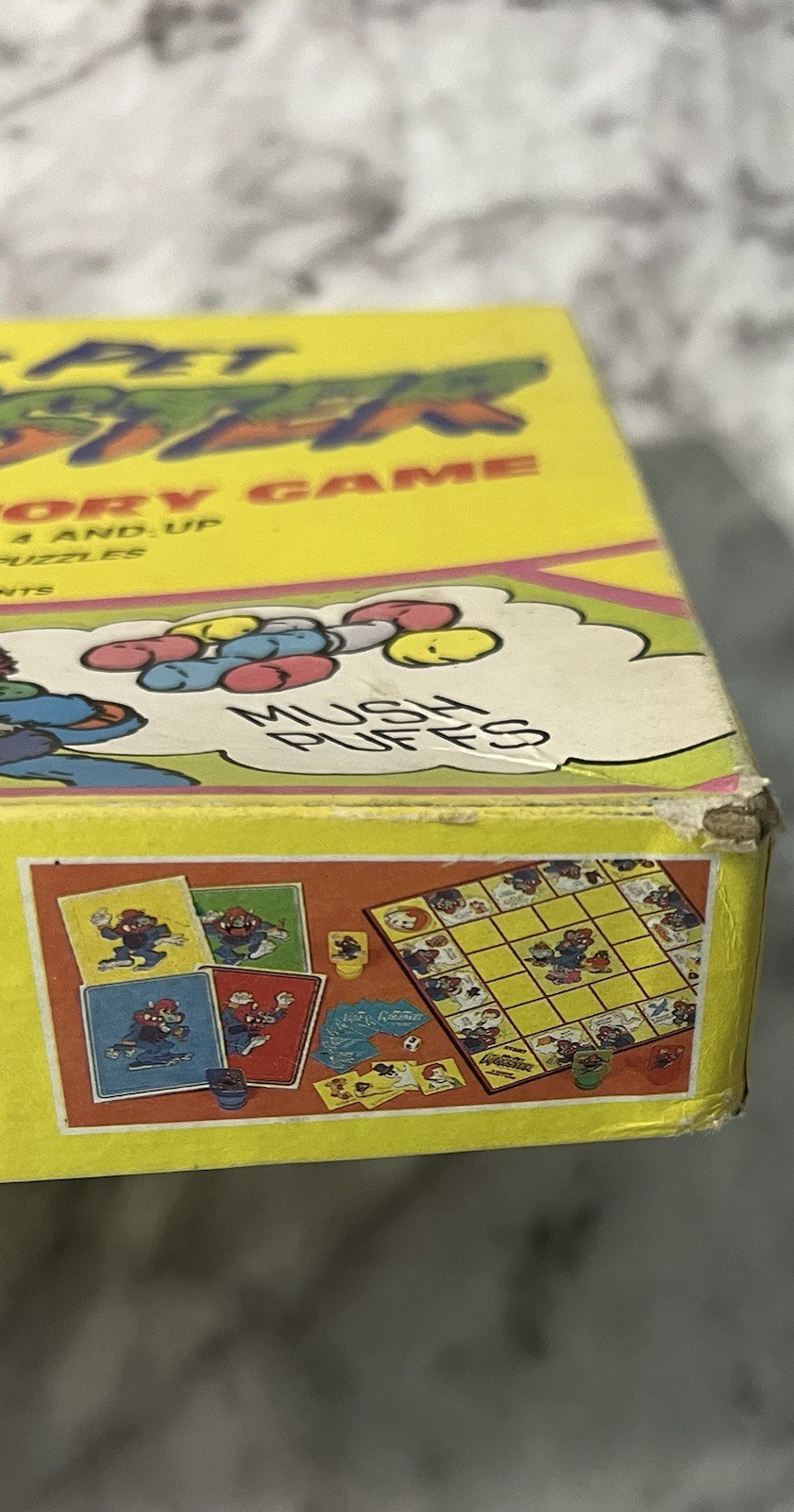 My Pet Monster Madcap Memory Game Golden 1987 Board Game COMPLETE