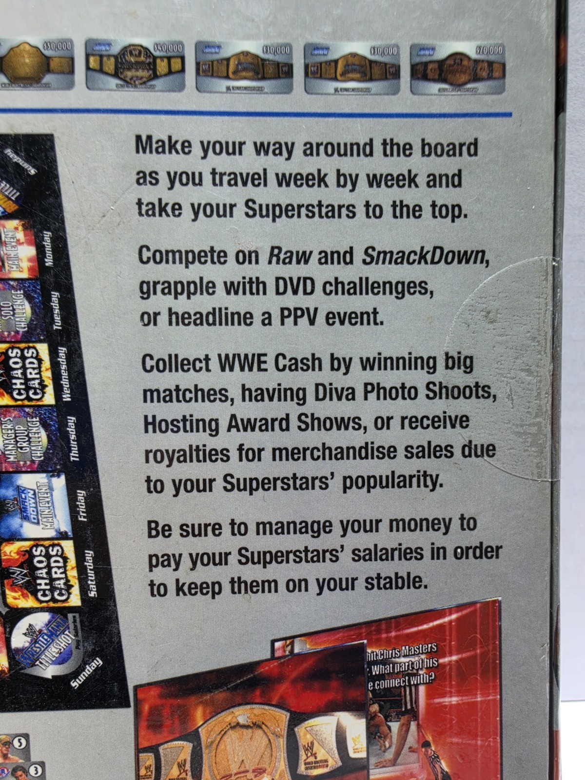 WWE DVD Board Game 2nd Edition Wrestling Raw Smackdown w/ Cards 2006 Complete