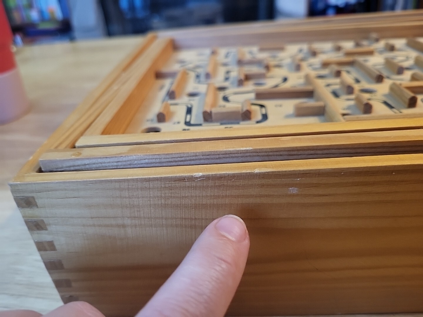 Labyrinth Wooden Maze Game with One Steel Marble, Puzzle Game for Adults, Kids