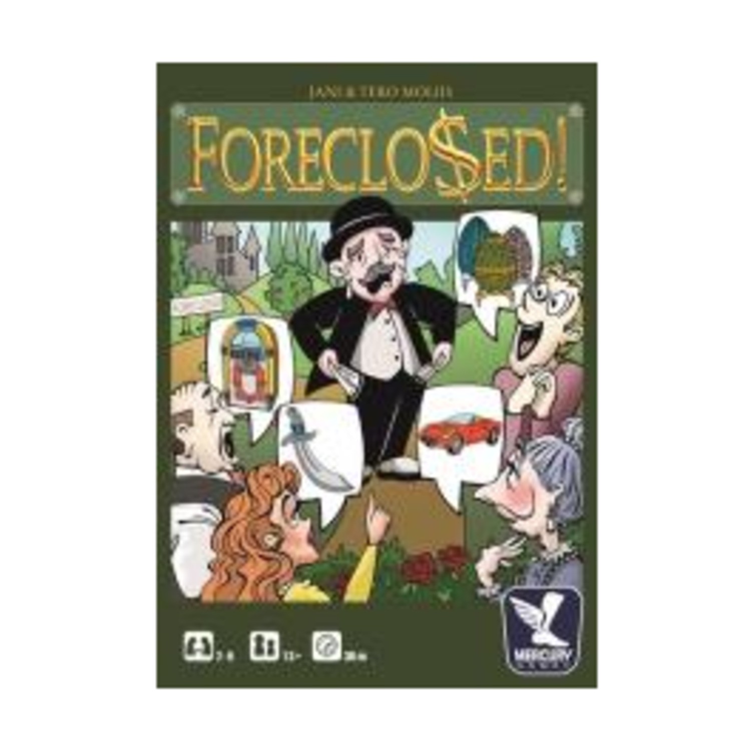 Mercury Boardgame Foreclosed! Box VG+/NM