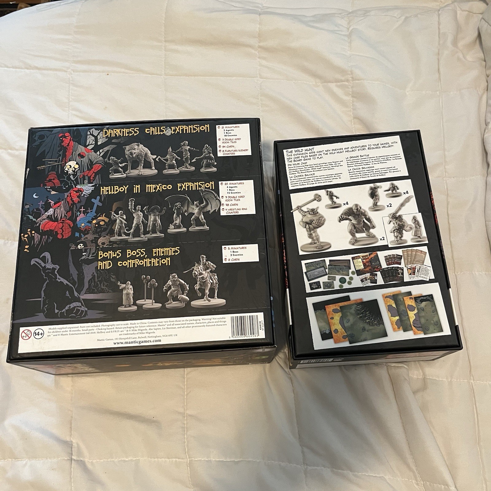 Hellboy: The Board Game (Expansions) Box Full of Evil & The Wild Hunt COMPLETE