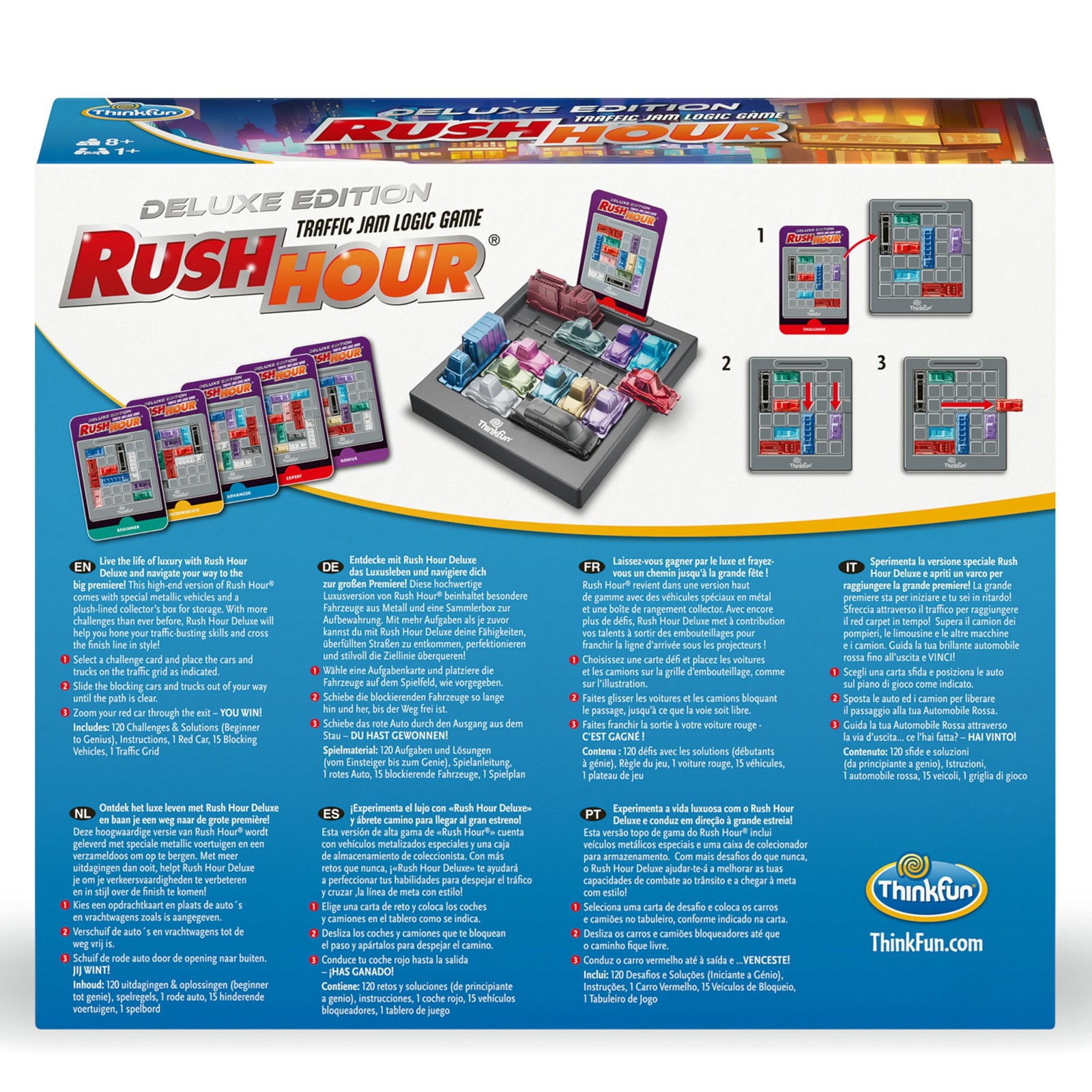 Rush Hour Deluxe – The Gamer’s Logic Game – Navigate 120 Traffic Challenges w…