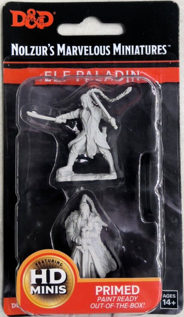 DUNGEONS & DRAGONS MARVELOUS MINIATURES ~ ELF MALE PALADIN HD