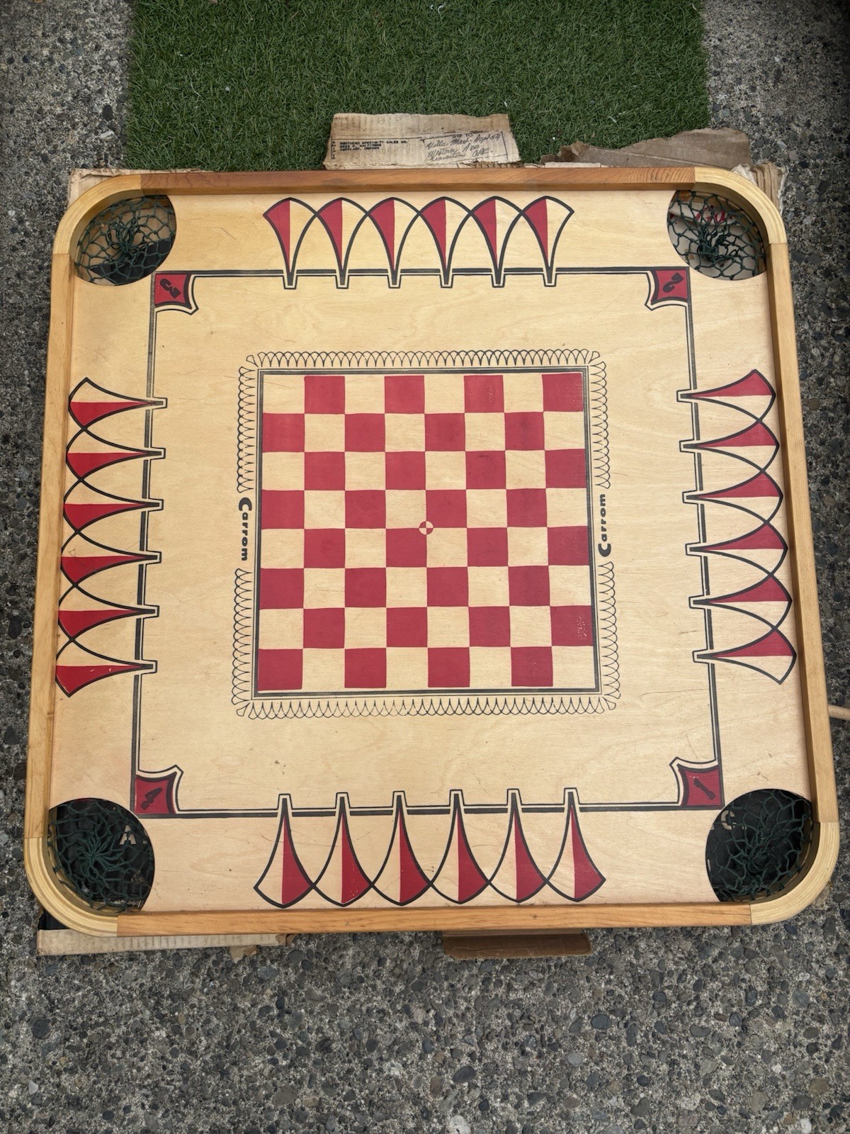 Carrom Family Board Game Carrom Game Board Set in Original Box, 2+ Players