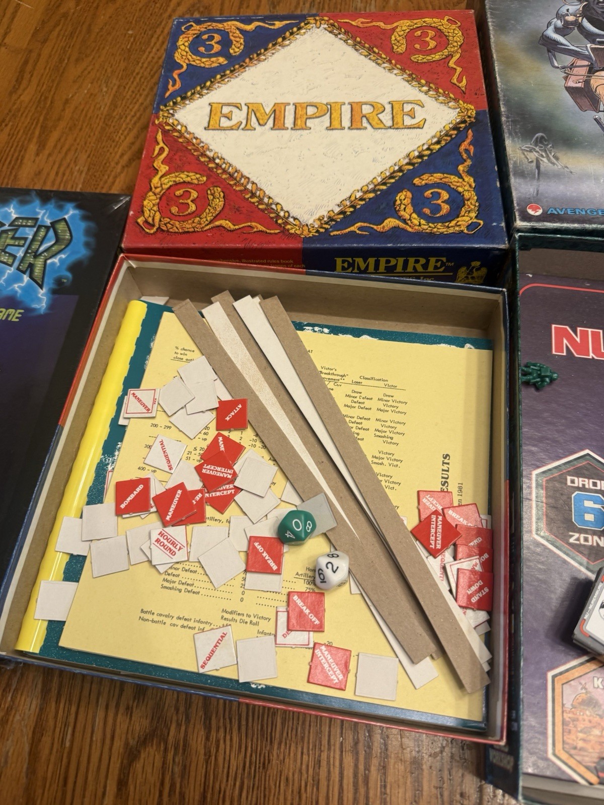 Vintage Board Game Lot Hackers Empire Cities Of Doom Rogue Trooper