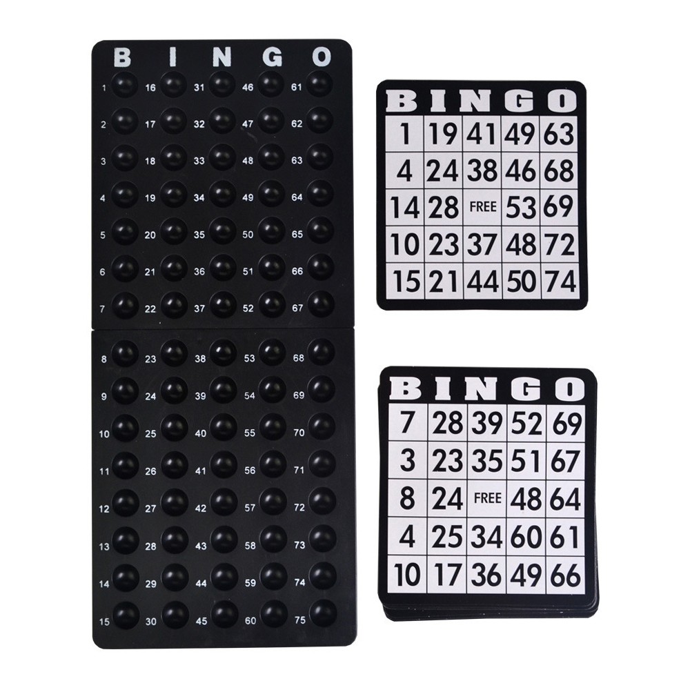 Deluxe Bingo Game Set w/Metal Bingo Cage Perfect for the Whole Family FriendsANY
