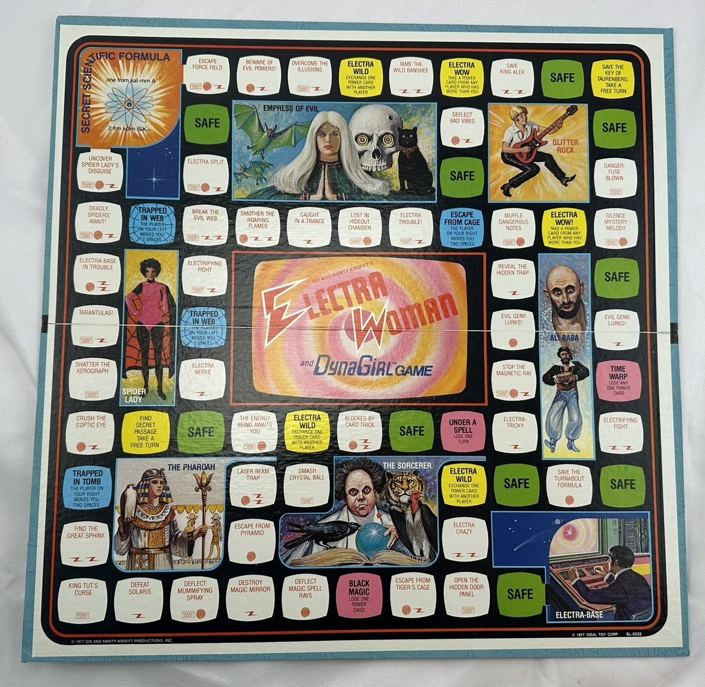 1977 Electra Woman and Dyna Girl by Ideal Games Complete in Very Good Condition