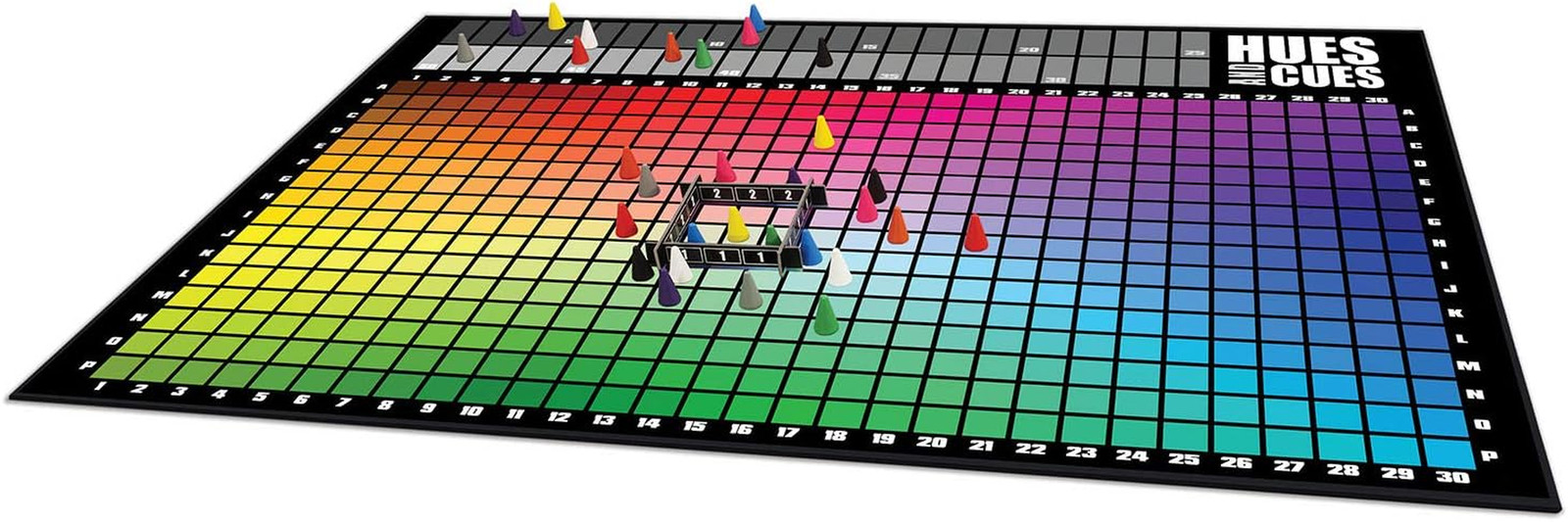 HUES and CUES – Vibrant Color Guessing Board Game for 3-10 Players Ages 8+, Conn