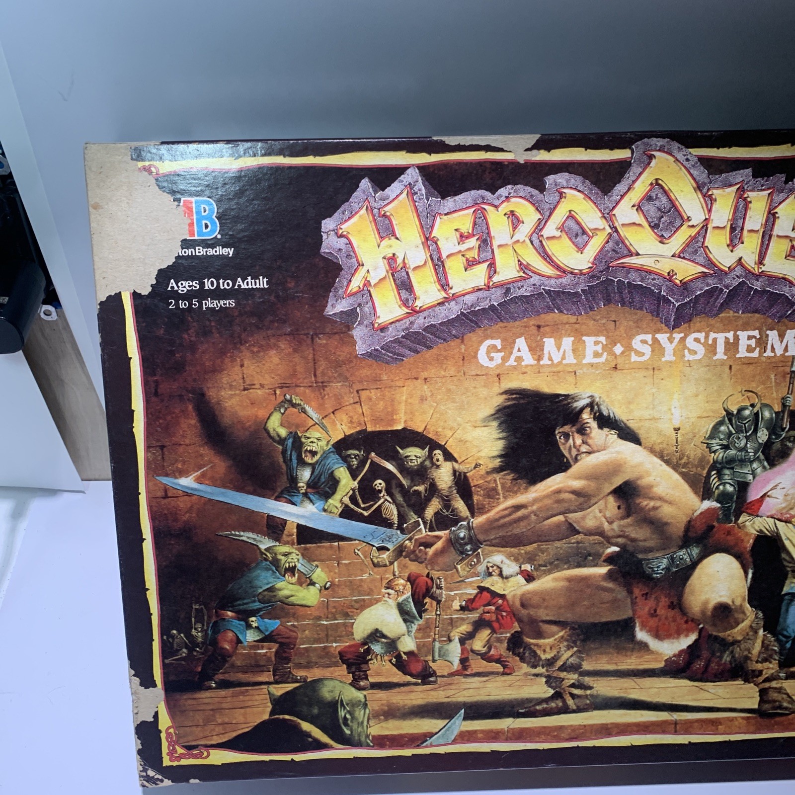 MB Hero Quest Board Game 1989-1990 + Kellar’s Keep Near Complete
