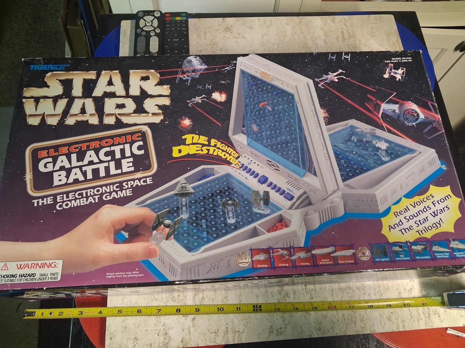 Vintage Rare 1997 Star Wars Galactic Battle Battleship Board Game Tiger WORKS