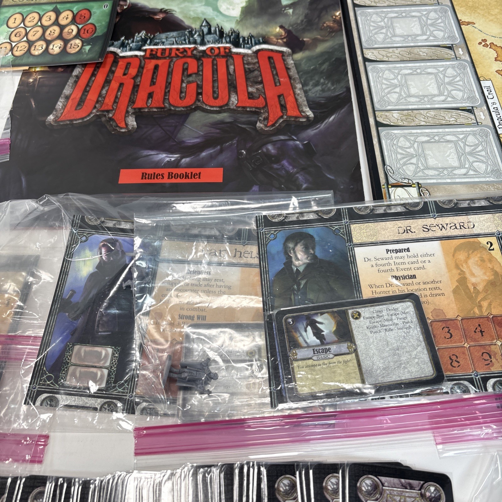 Fury of Dracula 2010 Fantasy Flight Games Gothic Horror Board Game
