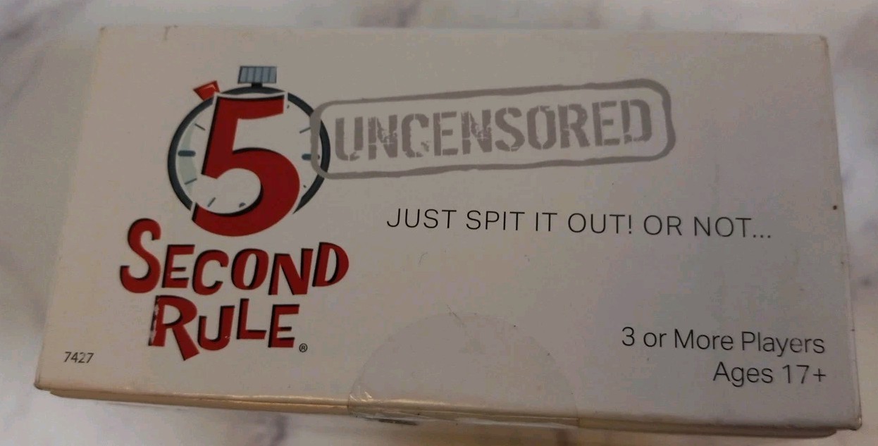 5 Second Rule Uncensored Adult Party Game New In Box