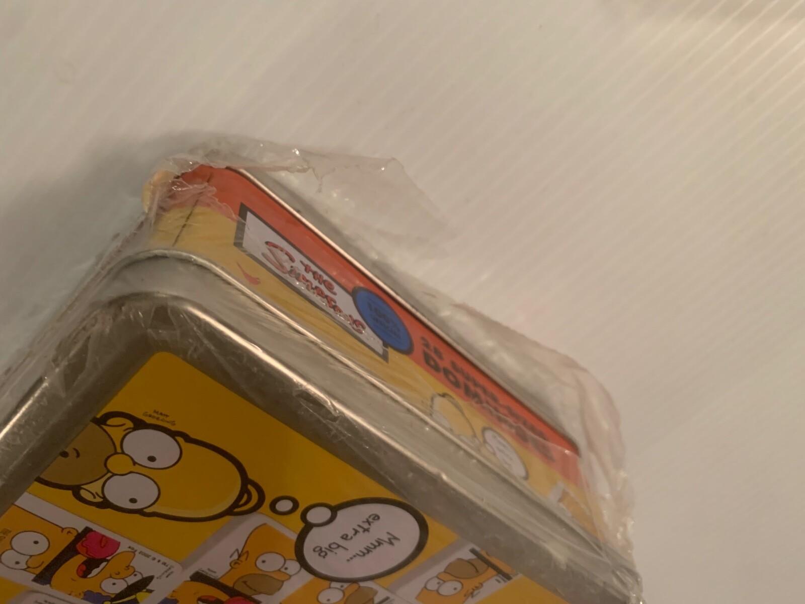 The Simpsons 28 Super-Sized Dominoes in Lunch Box and Homer Rubiks Cube SEALED