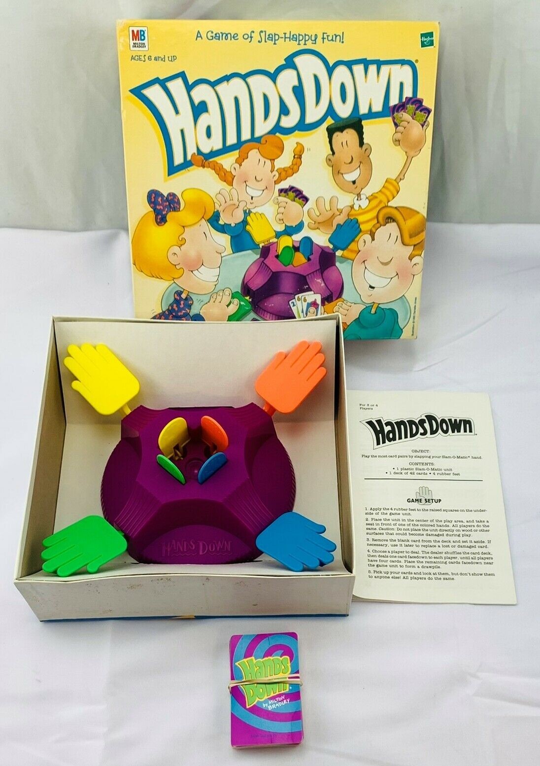 1999 Hands Down Game by Milton Bradley Complete in Great Condition FREE SHIPPING