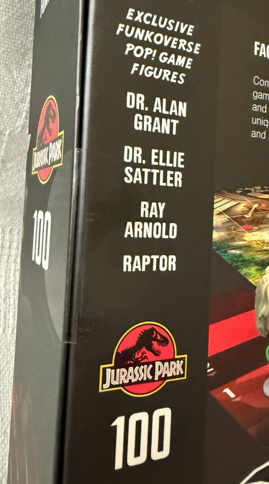 Funko Pop FunkoVerse Jurassic Park 100 Strategy Game New Sealed 2020