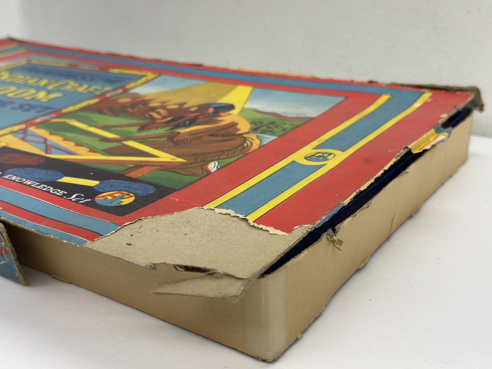 Vintage 1941 Indian-Craft Loom Weaving Set Progressive Toy #1006 USA RARE PARTS