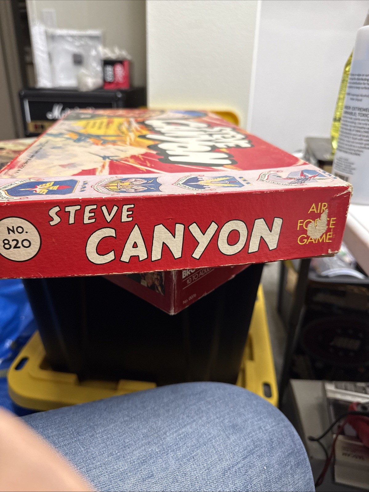 Lowell Toys Boardgame Steve Canyon Box Fair/VG