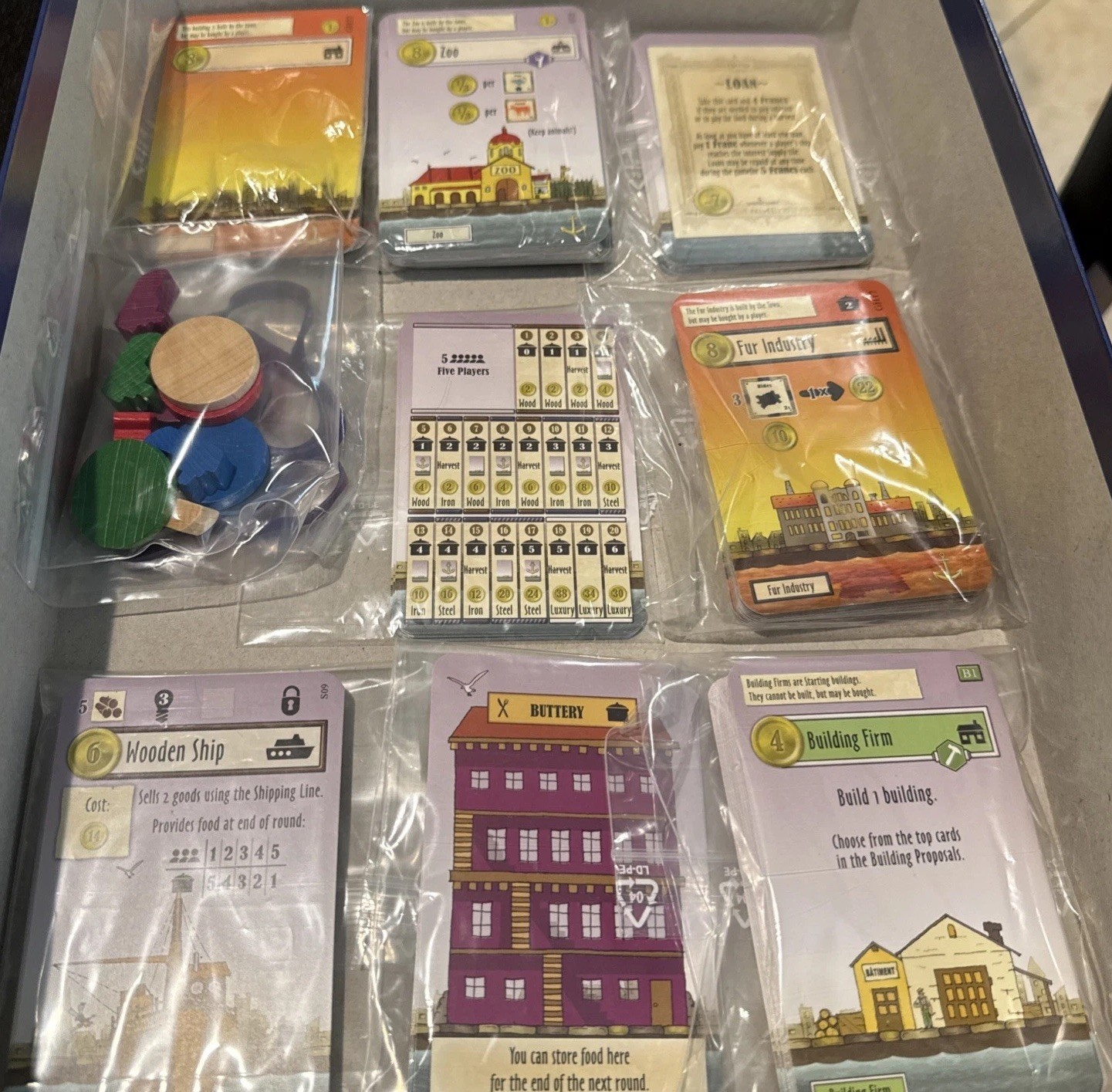 LE HAVRE Board Game Almost 100% COMPLETE 2009 MULTI AWARD WINNER See Description