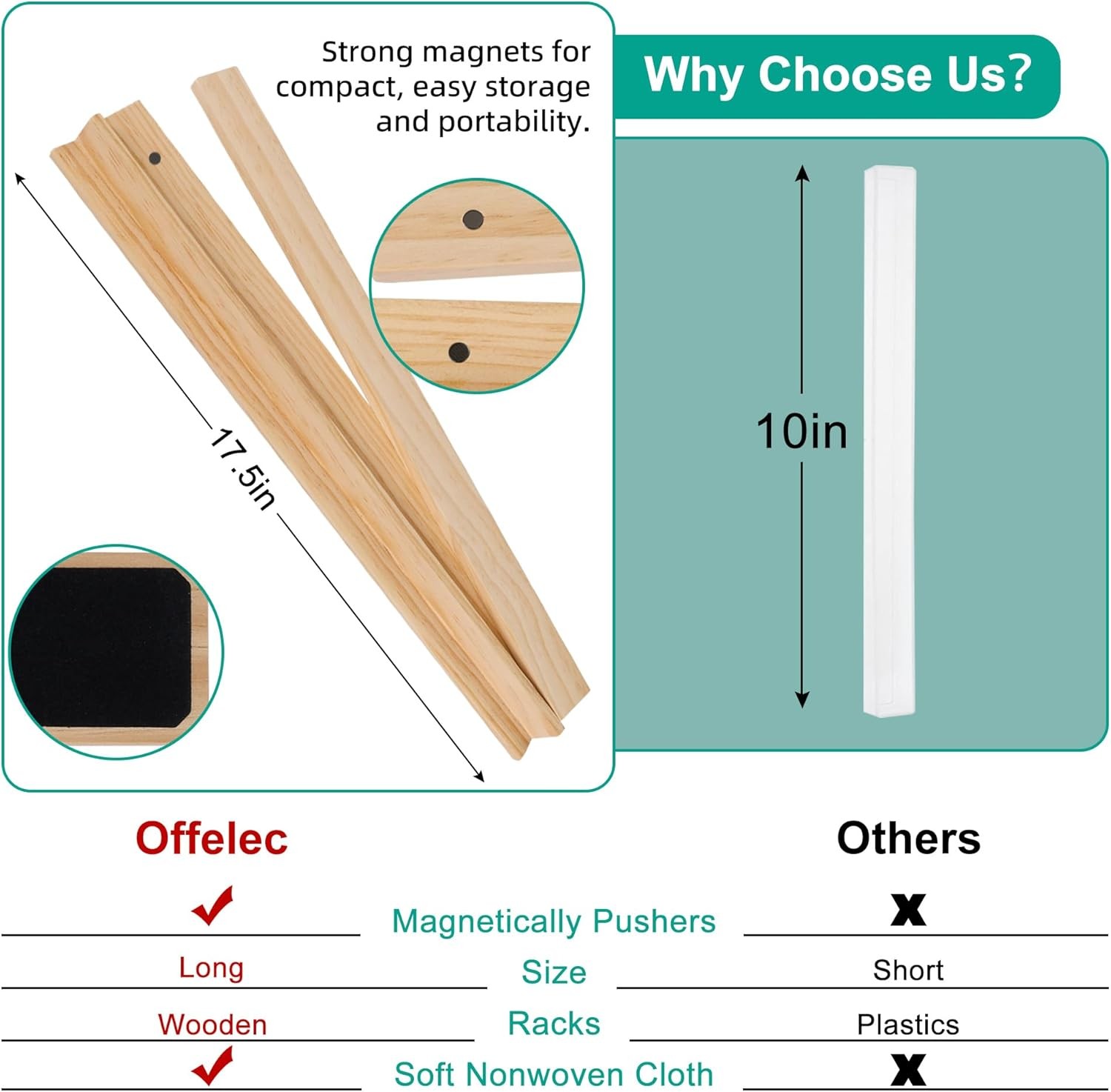 Upgraded Mahjong Racks with Pushers, Set of 4 Trays for American Mahjong Game…