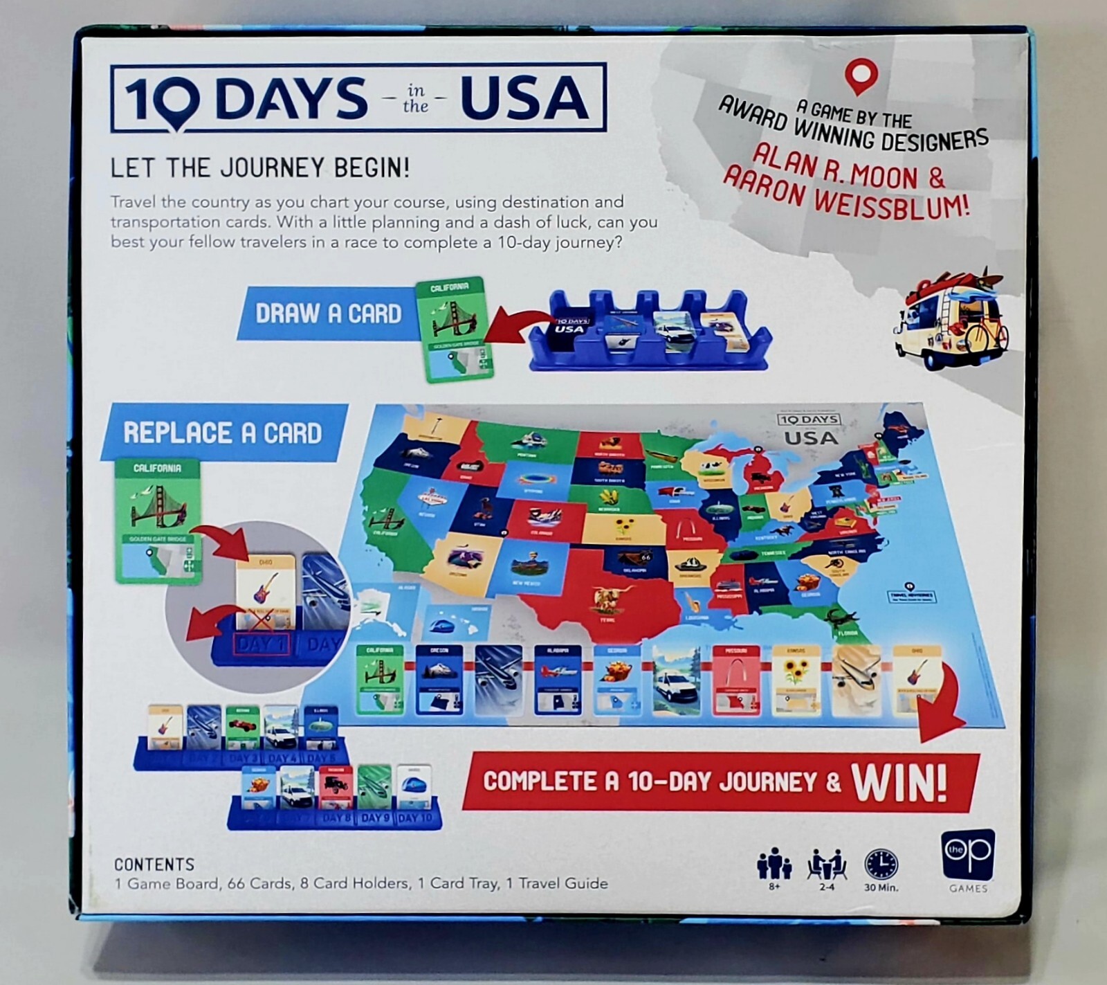 10 Days in The USA – Family Geography Travel Board Game