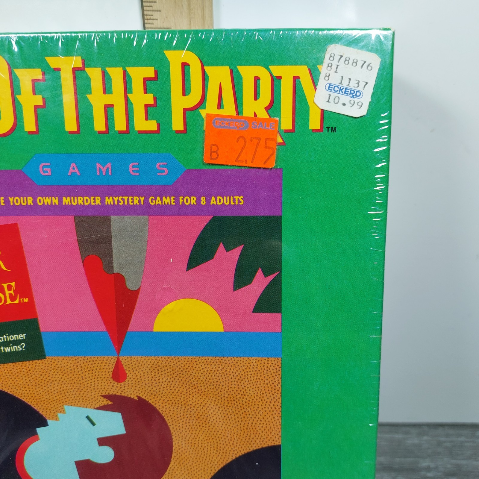 Vtg ’87 LIFE OF THE PARTY MYSTERY MURDER IN PARADISE DINNER PARTY GAME for 8 New