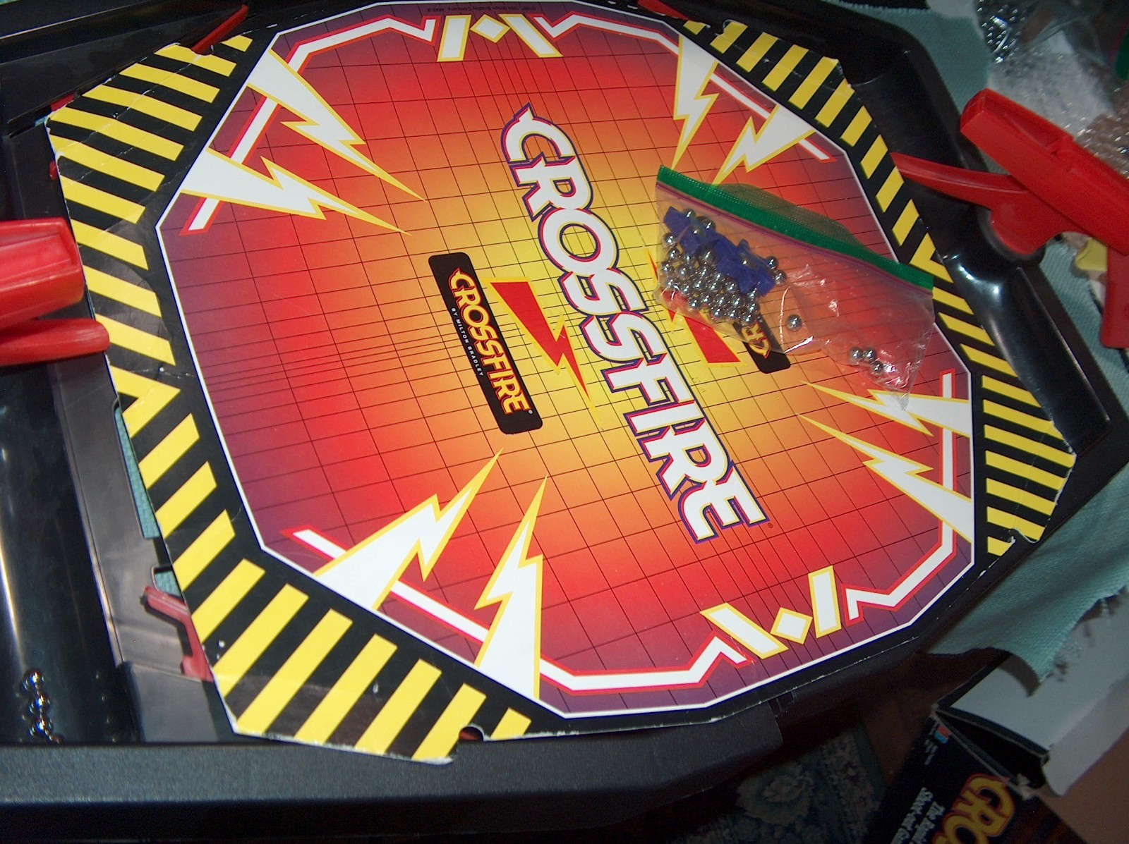 Milton Bradley Crossfire Board Game Vintage 1994 Rapid Fire Shoot Out In Box