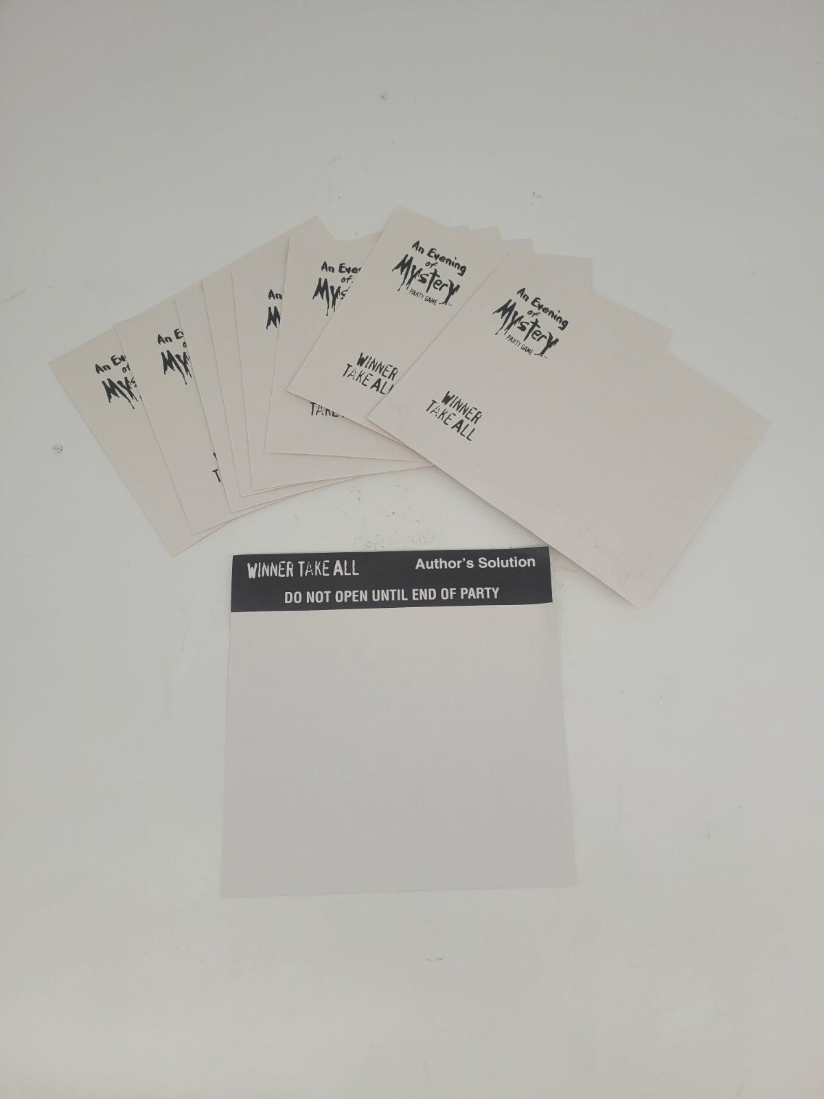 An Evening of Mystery Party Game Winner Take All 8 Adult Players