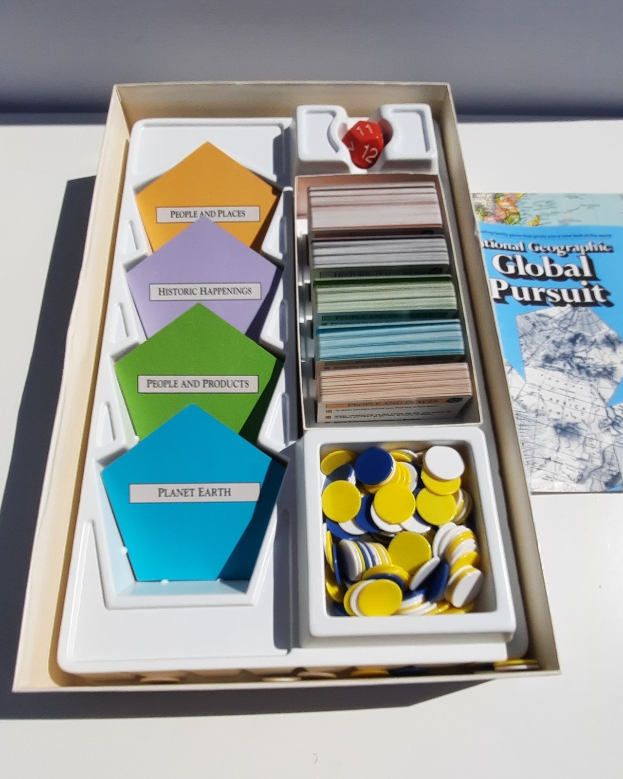 National Geographic Global Pursuit Board Game 1987 Complete Geography Trivia