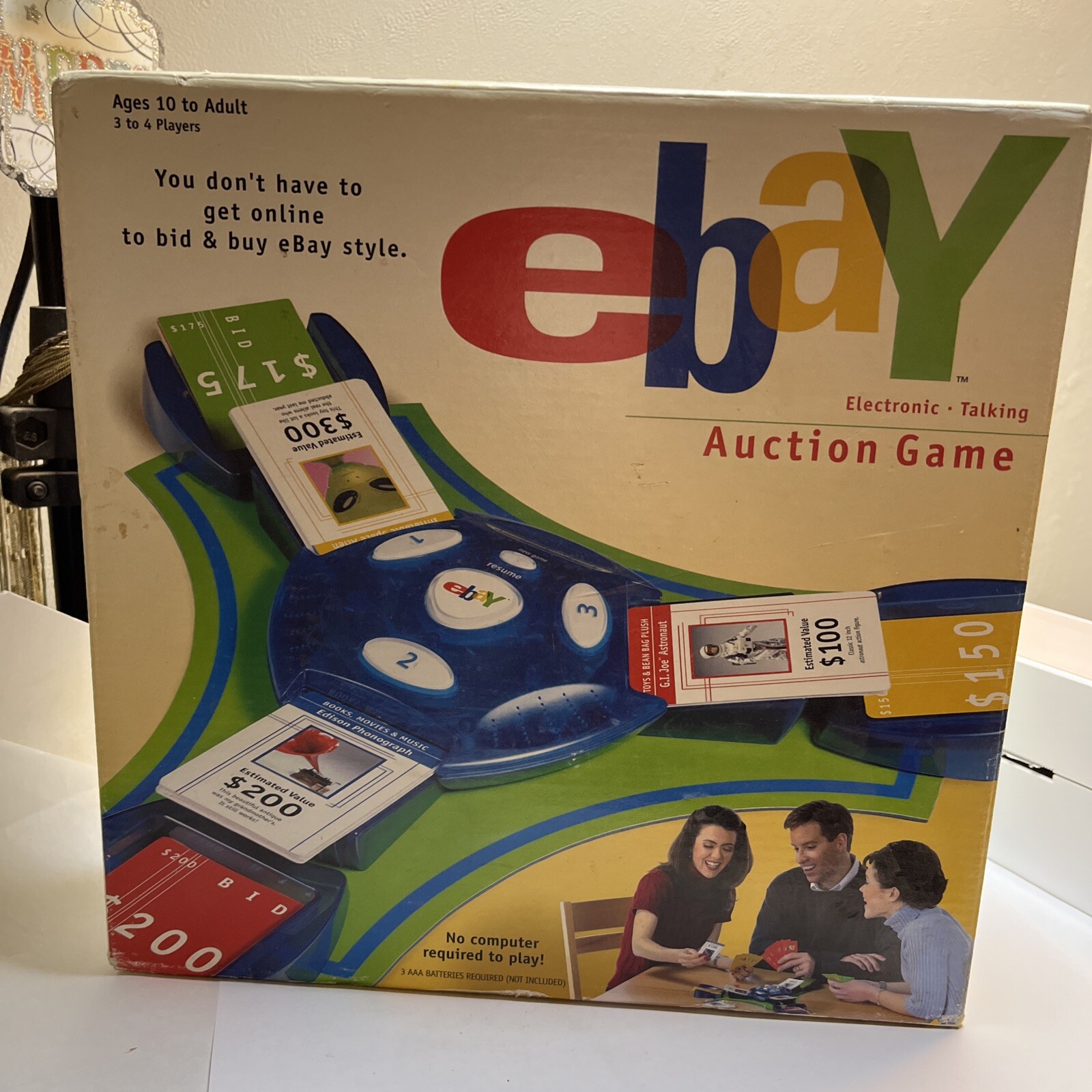 Vintage 2001 eBay Auction Electronic Talking Board Game Hasbro Never Opened