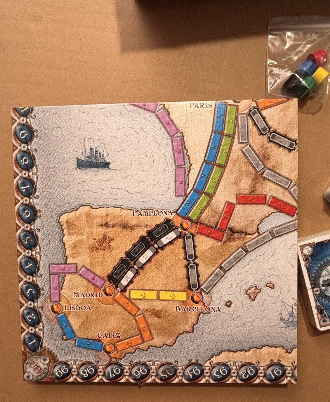 2016 Ticket To Ride Europe Board Game – New, Open Box, Complete, Sealed Cards
