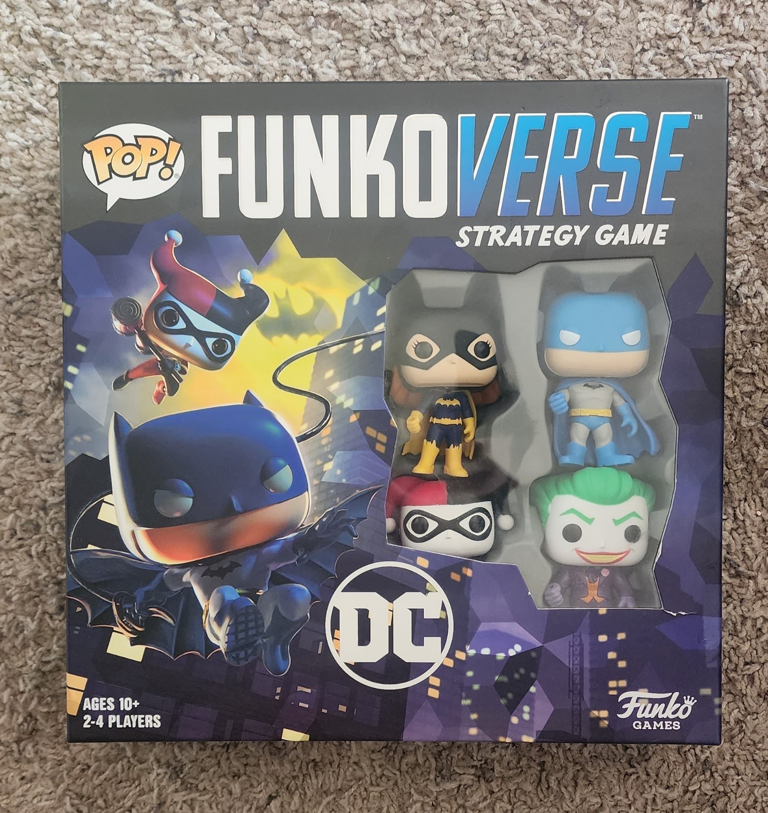 POP FUNKOVERSE Strategy Game 2019 BATMAN JOKER BATGIRL HARLEY QUINN DC 100
