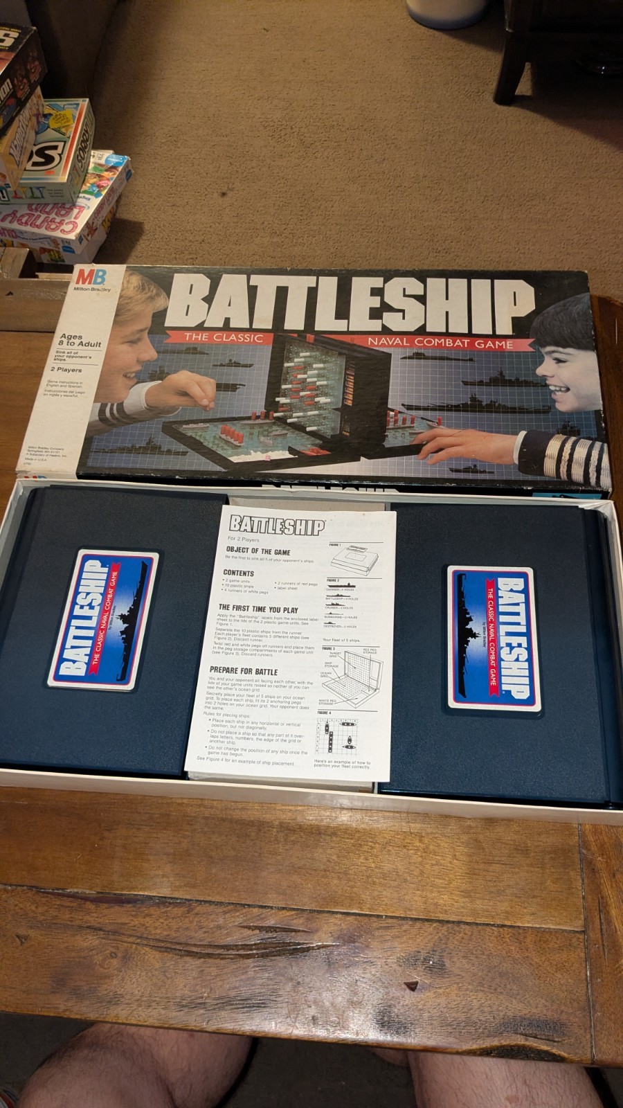 BATTLESHIP Strategy War Game Complete 1990 MB Nice Condition For Age